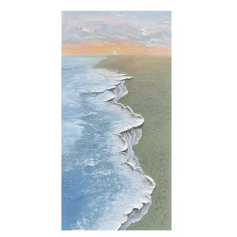 Coastal Abstract Textured Canvas Artwork