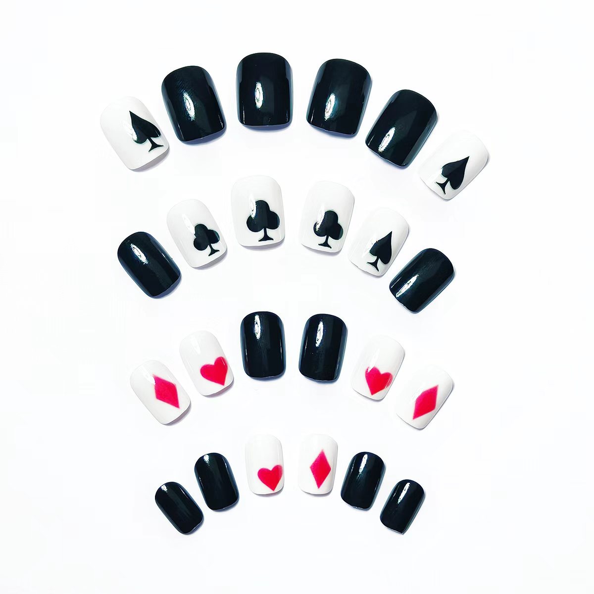 Playing Card-Themed Nail Art Acalora