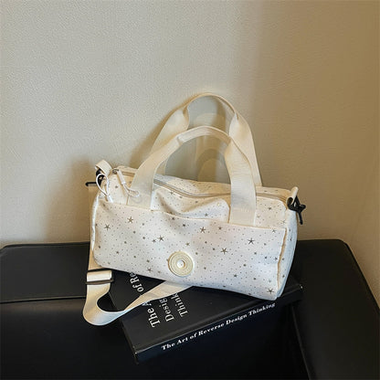 Stylish Star-Patterned Sports Duffle