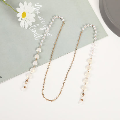 Heart Charm Eyewear Chain Acalora