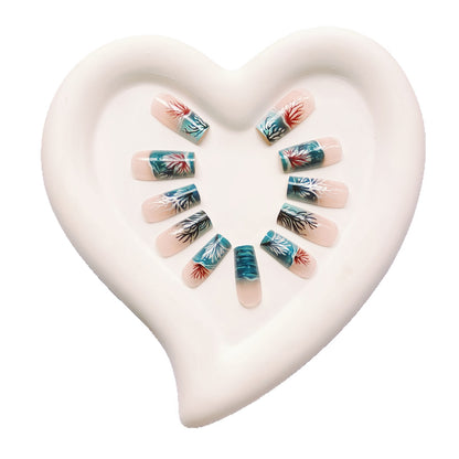 Ocean-Inspired Artistic Nail Art Acalora