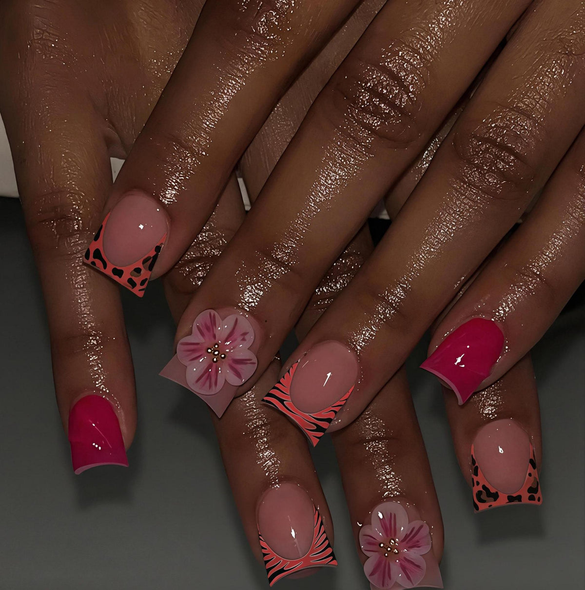 Creative Floral Nail Art Design Acalora
