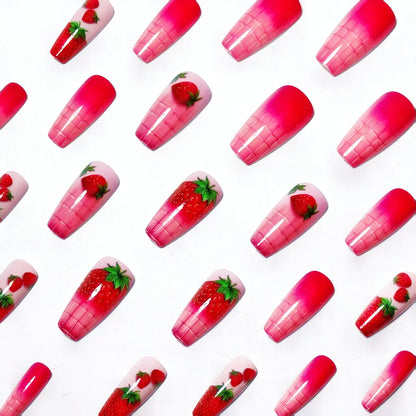 Strawberry-Themed Nail Art Designs Acalora