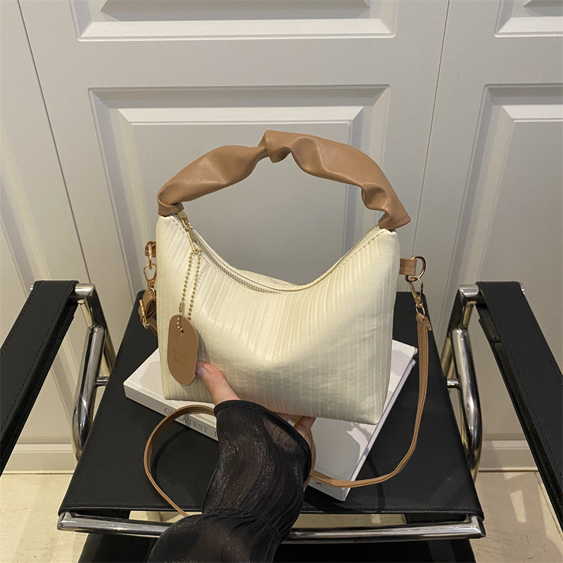 Ribbed Texture Shoulder Bag Acalora