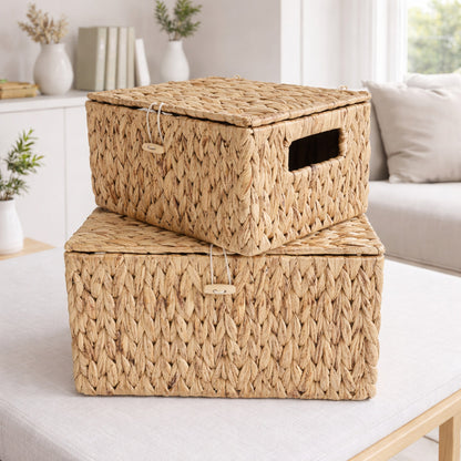 Handcrafted Storage Basket Made of Natural Materials Acalora