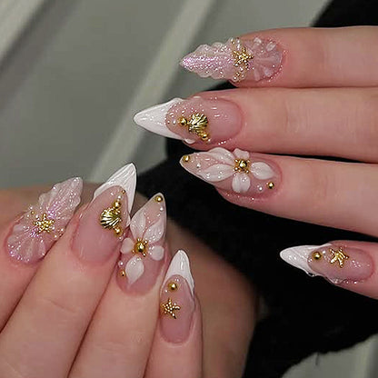 Premium Decorative Press-On Nail Set Acalora