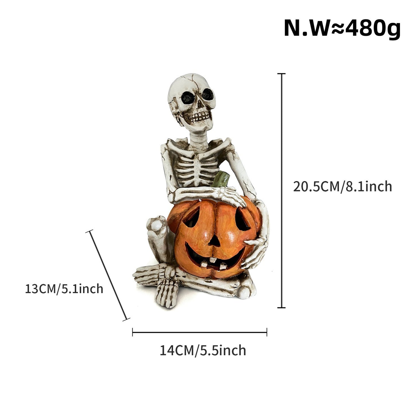 Stylish skeleton figure with top hat and black rose Acalora