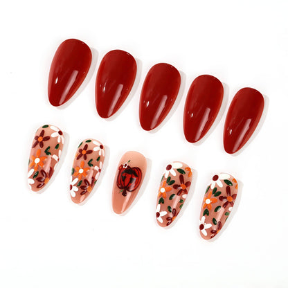 Artificial nails with autumn motifs Acalora