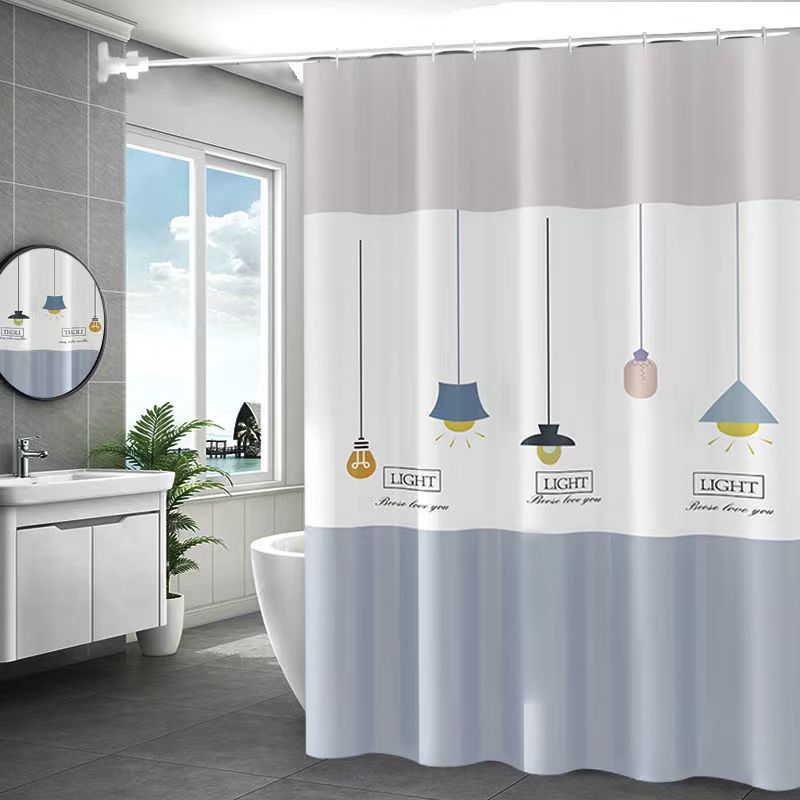 Light-Inspired Shower Curtain