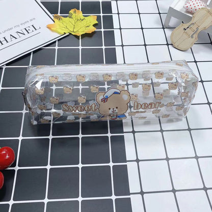 Cute Bear Patterned Pencil Case Acalora