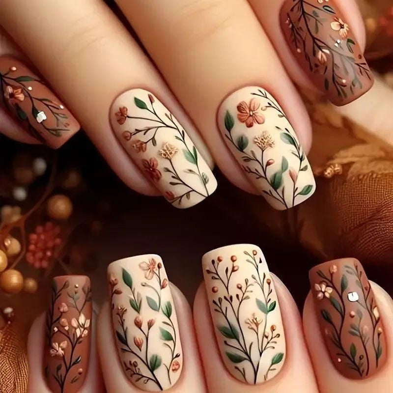 Halloween Nail Art Set with Creative Designs and Sparkling Details Acalora