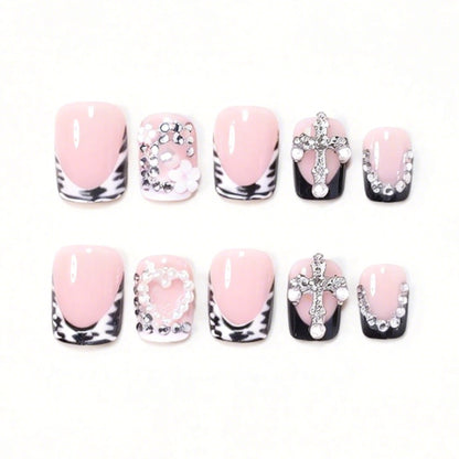 Elegant Decorative Acrylic Press-On Nail Art Acalora