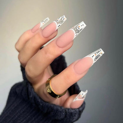 Elegant Stiletto Press-On Nail Set with Unique Design Acalora