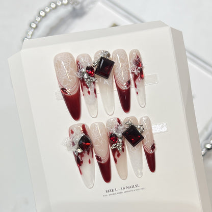 Elegant Decorative Press-On Nail Art Set Acalora