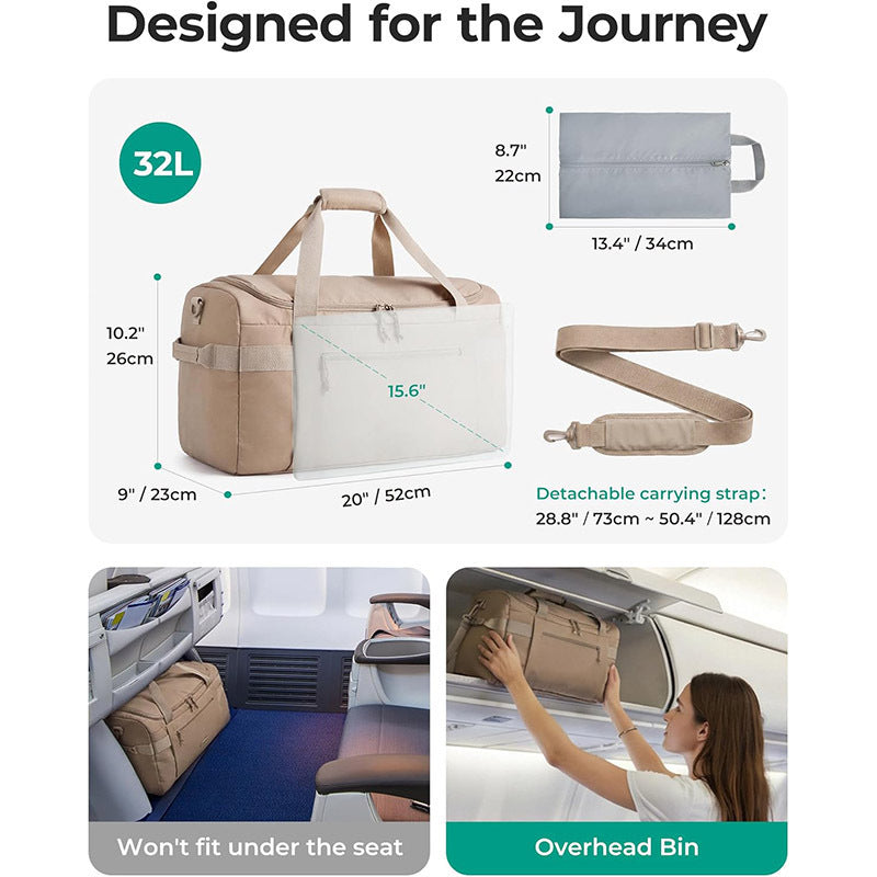 Versatile Multi-Compartment Travel Duffle Bag Acalora