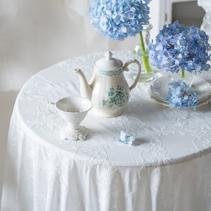 Elegant Floral Print Tablecloth