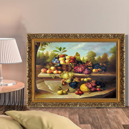 Vintage Style Fruit Basket Wall Decor