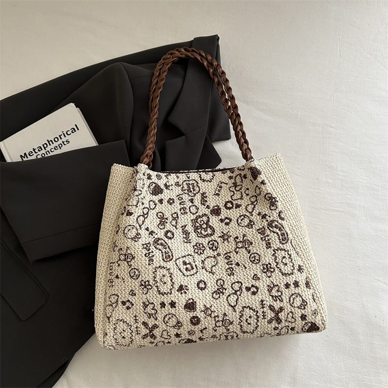 Chic Woven Tote Bag Acalora
