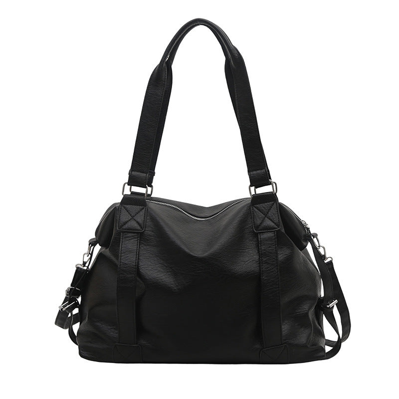 Luxurious Faux Leather Travel Tote Bag Acalora
