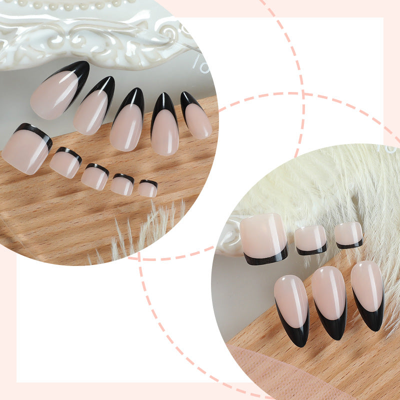 Stylish Press-On Nail Art Set with Elegant Design Acalora