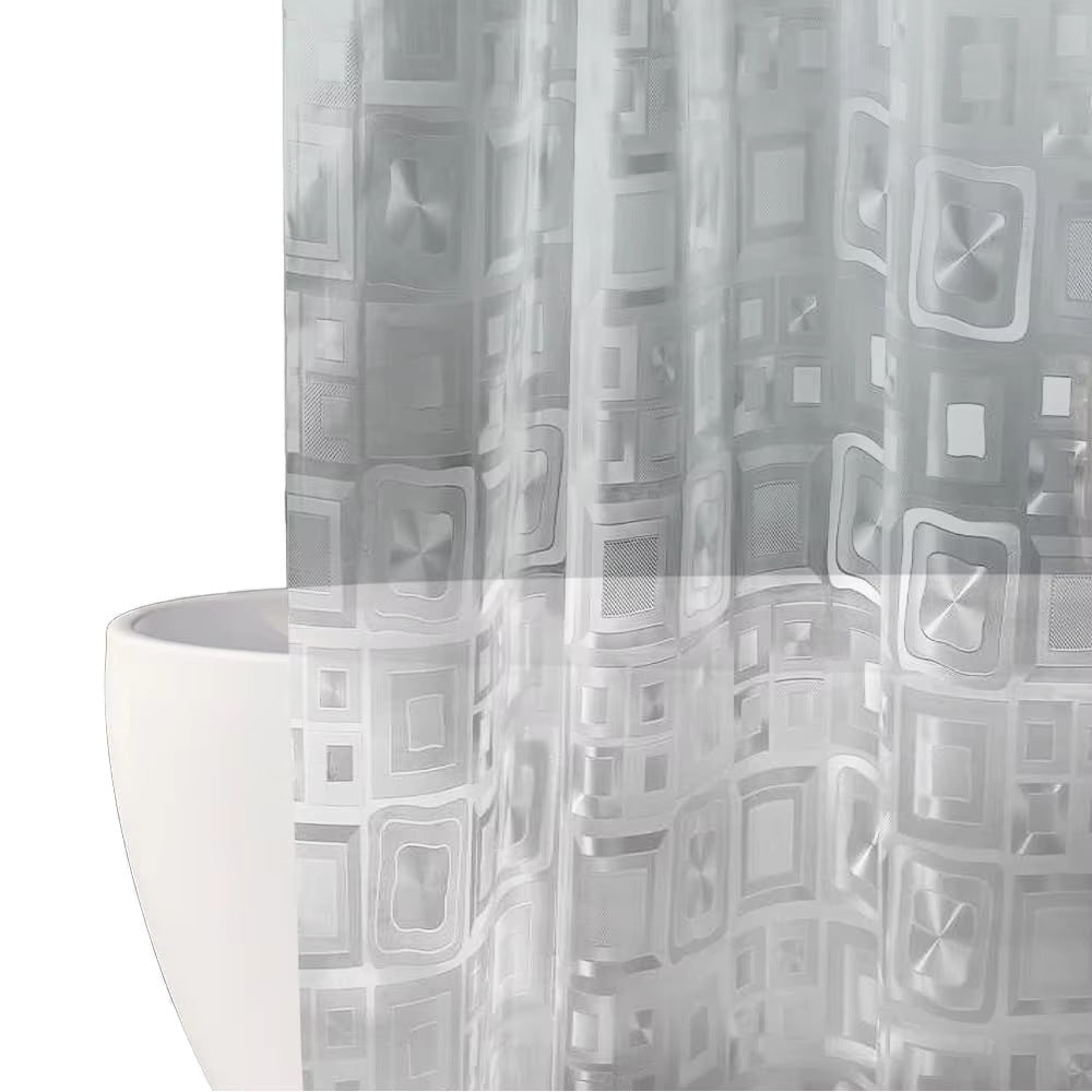 Sheer Geometric Window Curtain