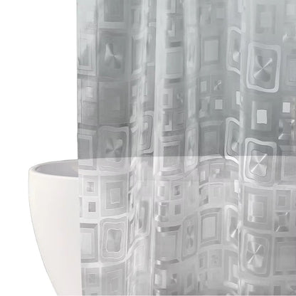 Sheer Geometric Window Curtain