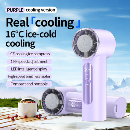 Unisex Portable Ice-Cooling Handheld Fan Bowlift