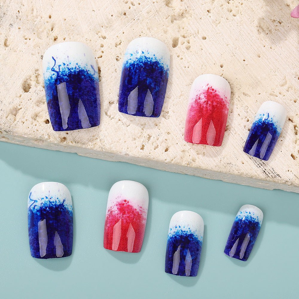 Art nails in creative gradient colors Acalora