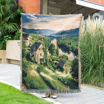 Scenic Landscape Throw Tapestry