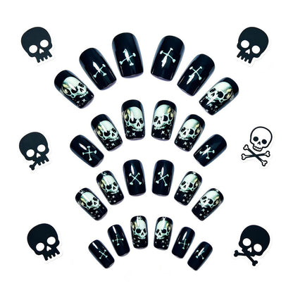 Gothic Skull Nail Art Acalora