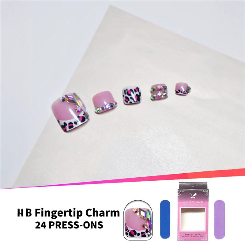 Decorative 3D Press-On Nail Art Set Acalora