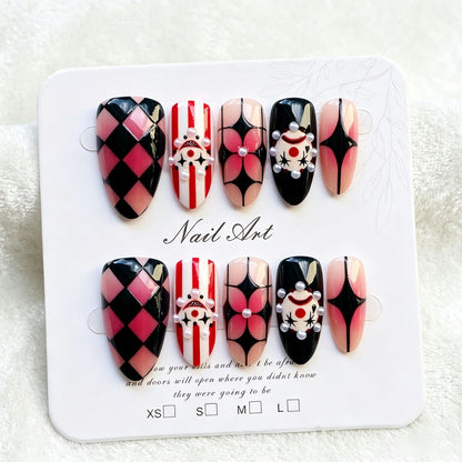 Whimsical Artistic Press-On Nail Set Acalora