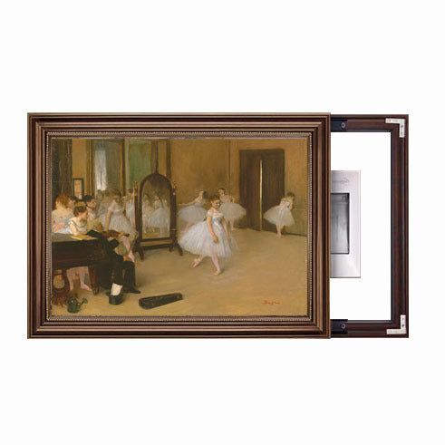 Framed Garden Scene Artwork
