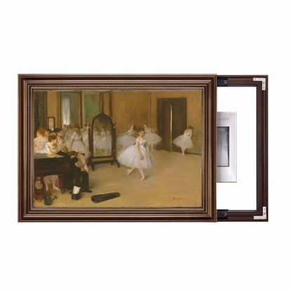 Framed Garden Scene Artwork