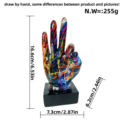 Stylish hand sculptures with colorful design Acalora