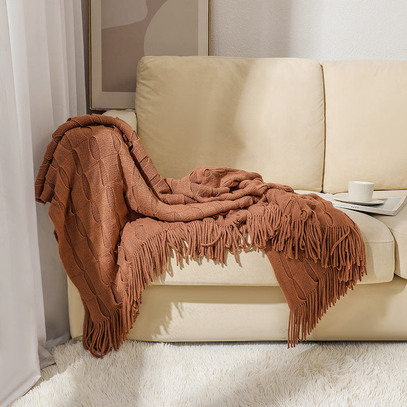 Cozy Textured Throw Blanket