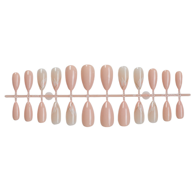 Elegant Floral Inspired Press-On Nail Set Acalora