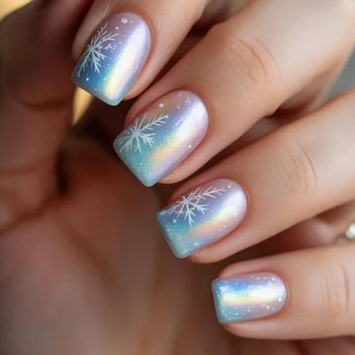 Artistic Winter Wonderland Nail Art Acalora