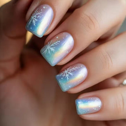 Artistic Winter Wonderland Nail Art Acalora