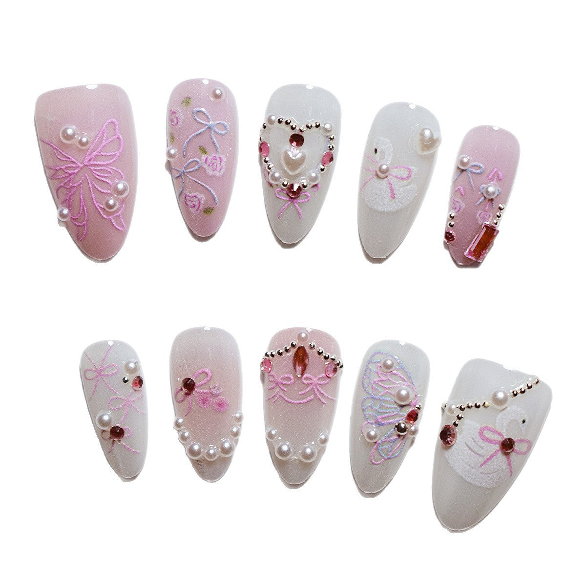Elegant Decorative Press-On Nails Acalora