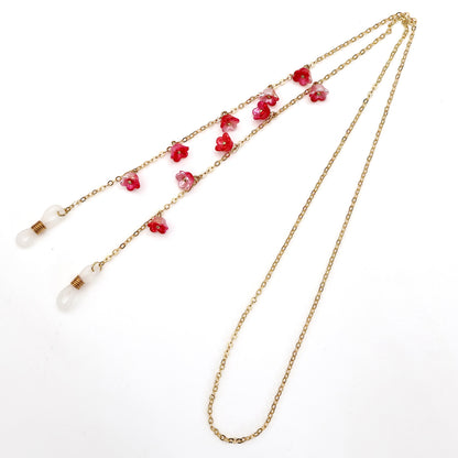 Floral Embellished Eyewear Chain Acalora