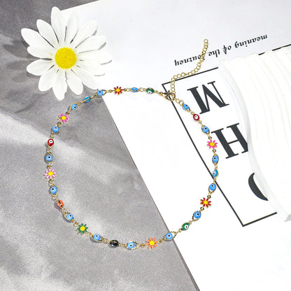 Colorful Evil Eye Charm Bracelet Acalora 1788164354