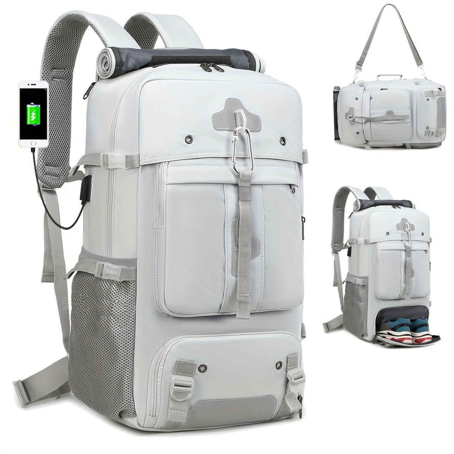 Unisex multifunctional backpack with integrated power bank function Bowlift