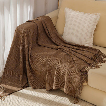 Decorative Woven Throw Blanket