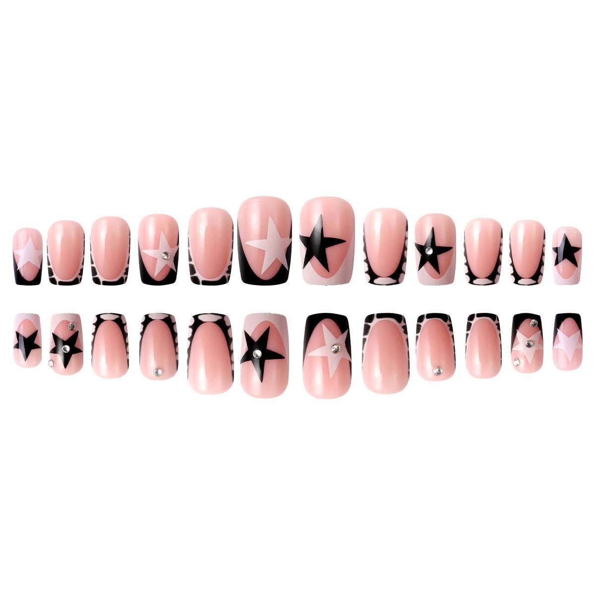 Elegant Artistic Press-On Nail Art Set Acalora
