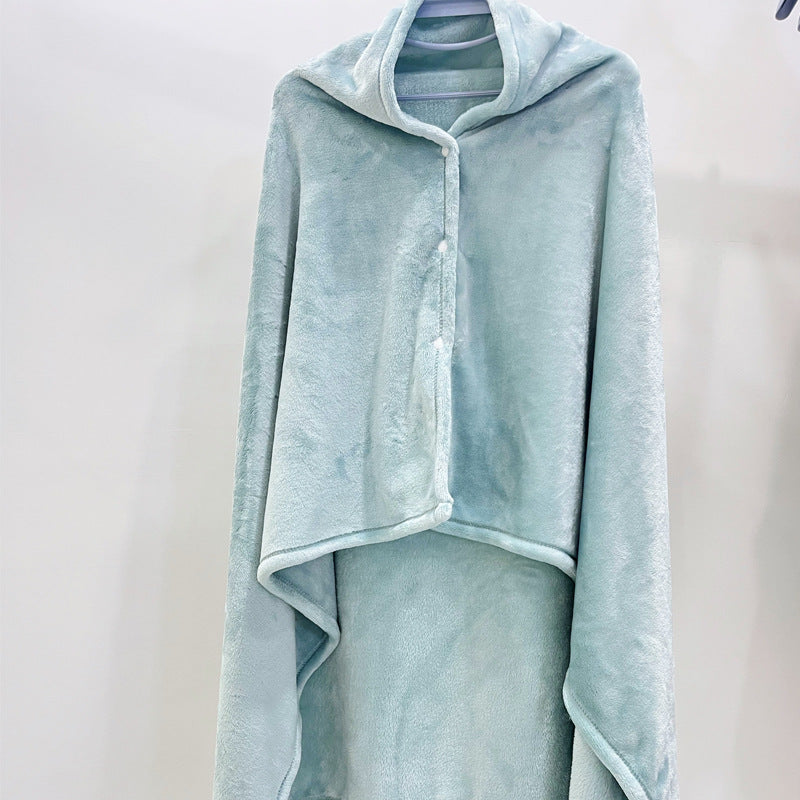 Cozy Fleece Hooded Blanket