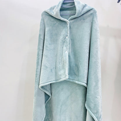 Cozy Fleece Hooded Blanket