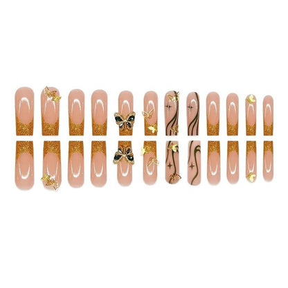 Glamorous Butterfly-Inspired Nail Art Extensions Acalora