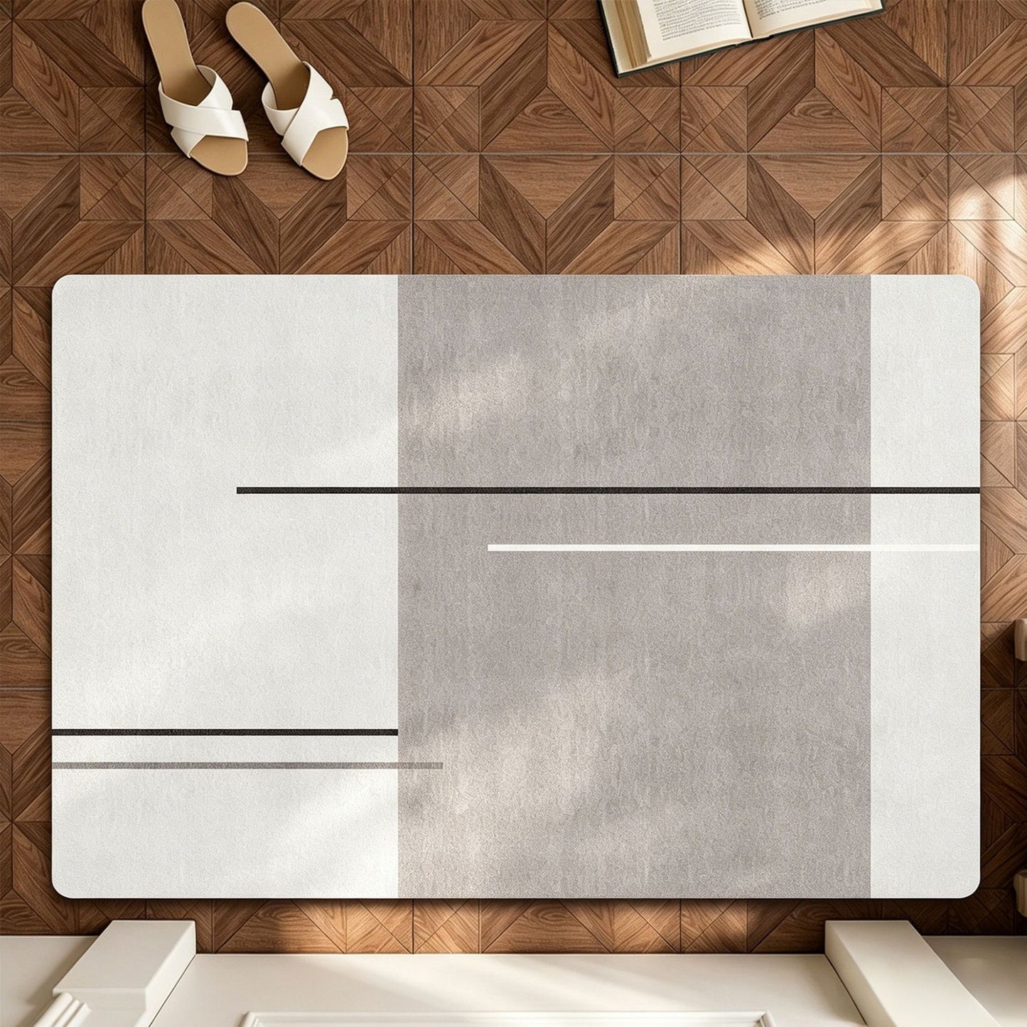 Modern Abstract Area Rug Acalora