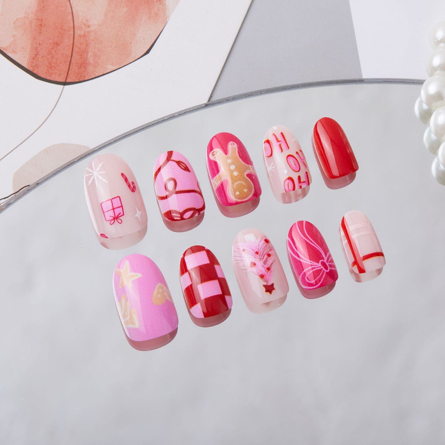 Festive Decorative Nail Art Acalora